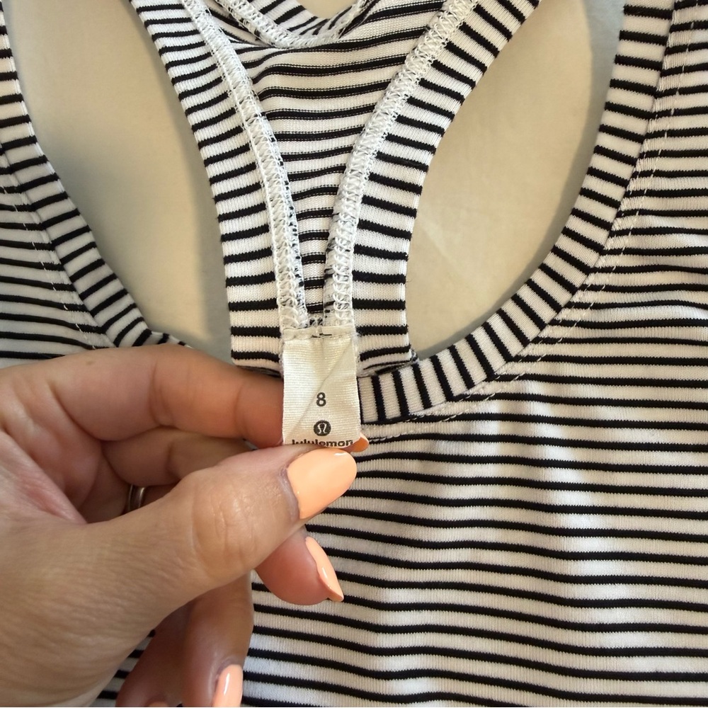 Lululemon Cool Racerback striped tank - Picture 2 of 6